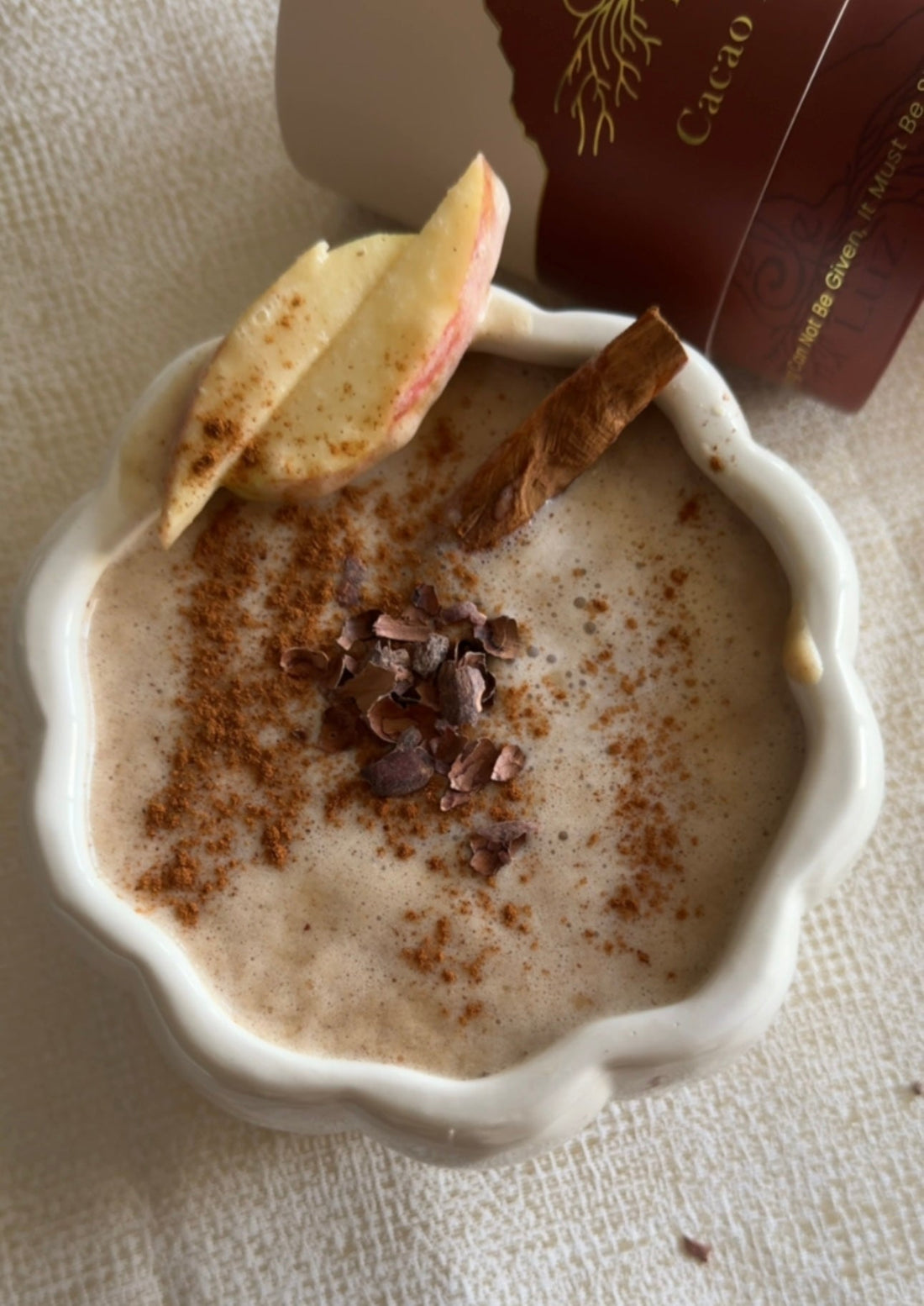 A Gut-Healing, Hormone-Friendly Fall Drink: Cinnamon Honey Crisp Apple Cacao Latte