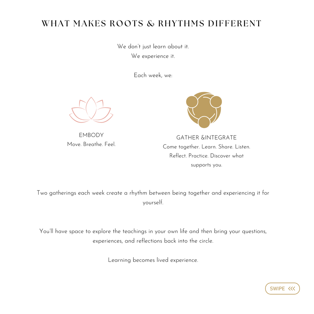 ROOTS & RHYTHMS — A Four-Week Journey